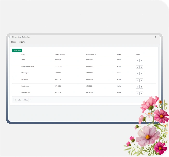 Created a Holiday Module for Seamless Shipping Adjustments