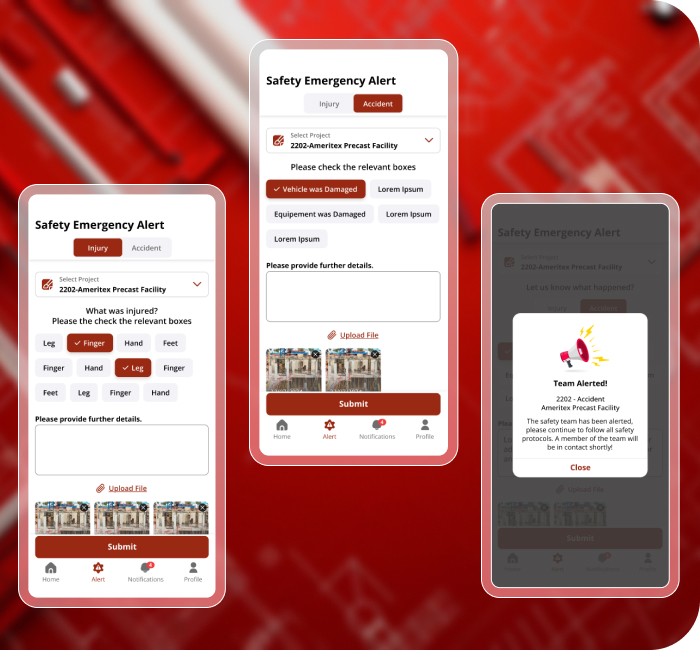 Developed a Responsive Safety Emergency Alert Feature