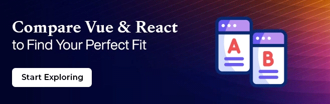compare vue and react